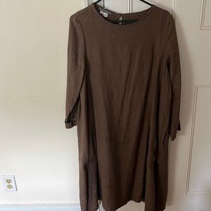 Artemesia 100% Linen Dart Dress